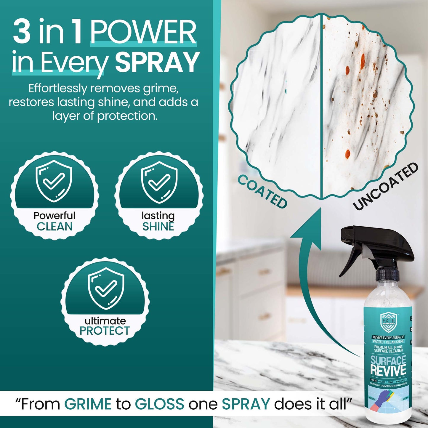 Fixture Shield™ Surface Revive - Fixture Shield Home Ceramic Coating