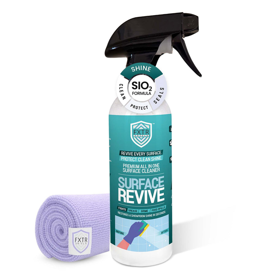 Fixture Shield™ Surface Revive – SiO₂ Spray Cleaner for Shine & Protection